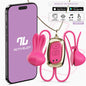 Tickly Nipple Clamps ith Vibration Remote and Necklace with App