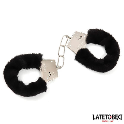 Furry Metal Cuff Black