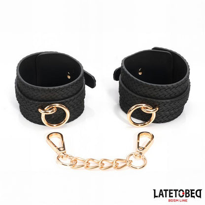 Weaving patterns wrist cuff Golden Chain