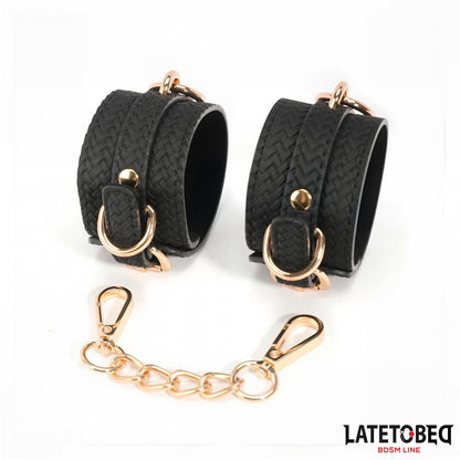 Weaving patterns wrist cuff Golden Chain