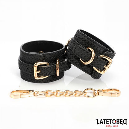 Weaving patterns ankle cuff Golden Chain