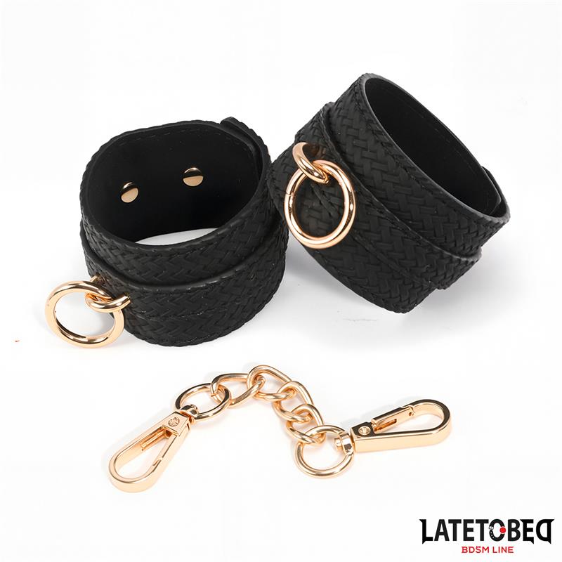 Weaving patterns ankle cuff Golden Chain