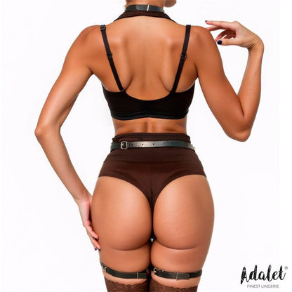 Greta Vegan Leather Body Harness One Size