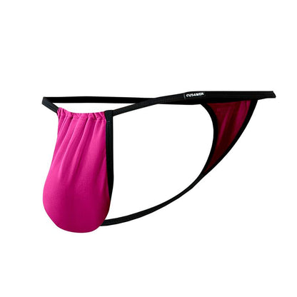 C4MSPX04 Fluo Pouch V String Hot Pink