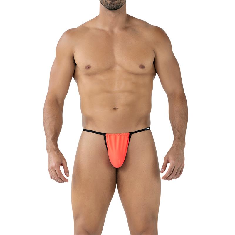 C4MSPX04 Fluo Pouch V String Tangerine