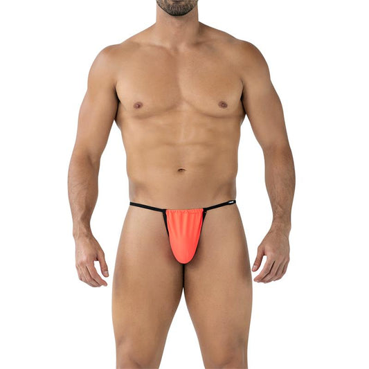 C4MSPX04 Fluo Pouch V String Tangerine