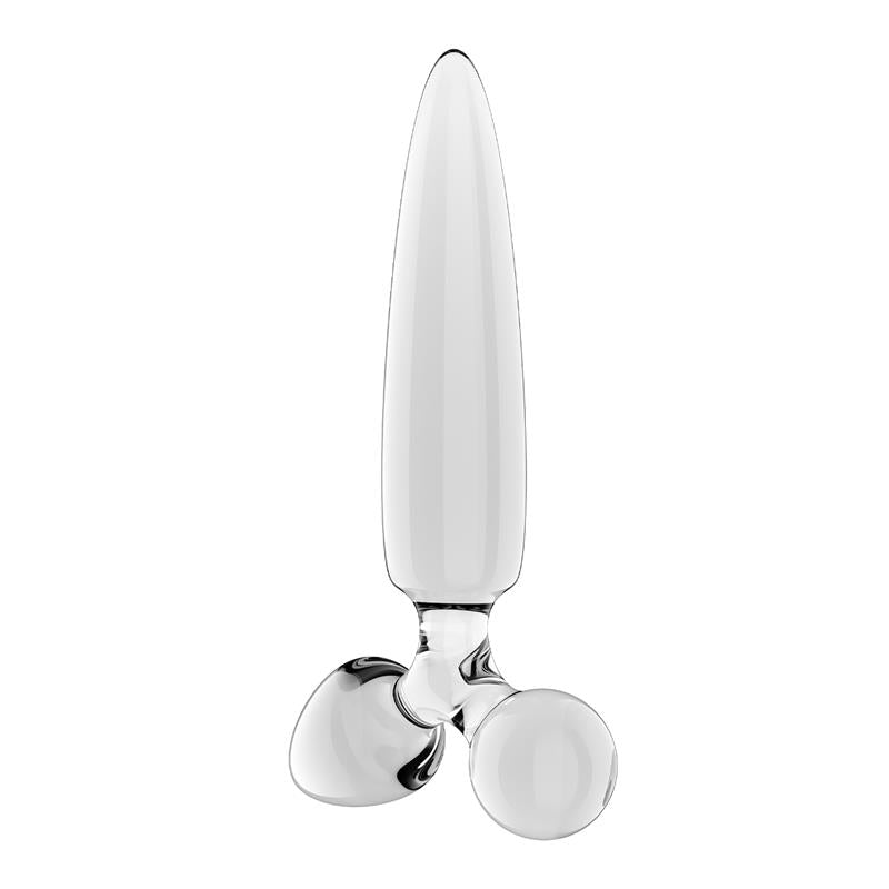 Triple Crystal 1 Glass Dildo