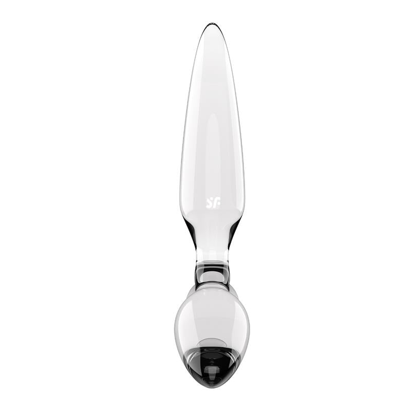 Triple Crystal 2 Glass Dildo