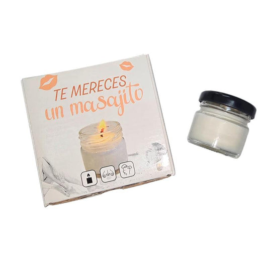 strawberry scented massage candle