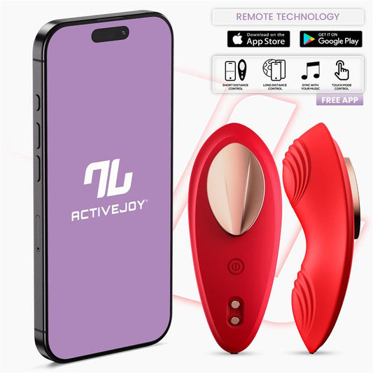 Panty Vibrator with App Silicone Red