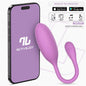 Logan Vibrating Egg with App Unibody Silicone Purple
