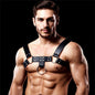 Quovis Male Chest Bondage Harness Vegan Leather