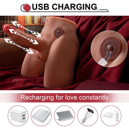 Jason Dildo and Ass Masturbator with Thrusting and Vibrating 41 kg