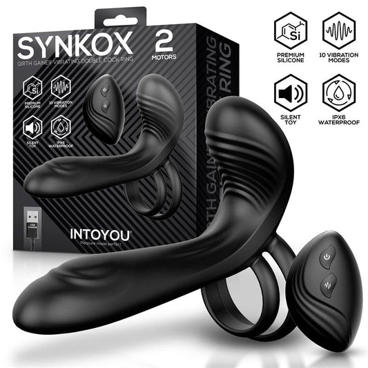 Synkox Girth Gainer Vibrating Double Cockring
