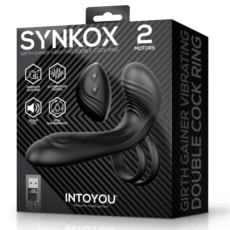 Synkox Girth Gainer Vibrating Double Cockring