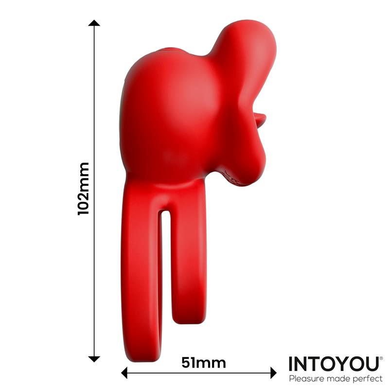 Bittey Cock Ring with Vibration and Biting
