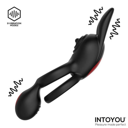 Konny Vibrating Rabbit Double Cockring with Remote