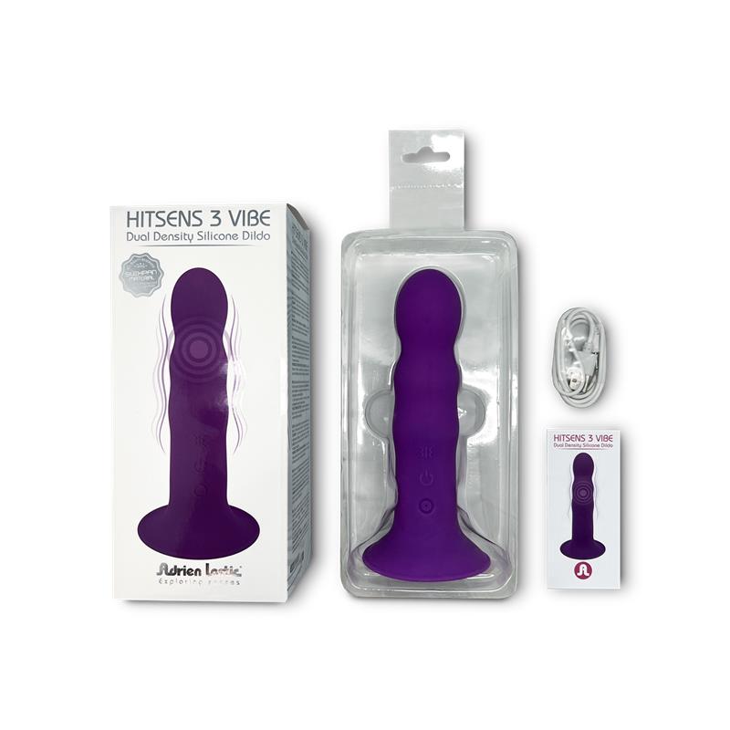Double Density Dildo Vibration Hitsens 3 Purple