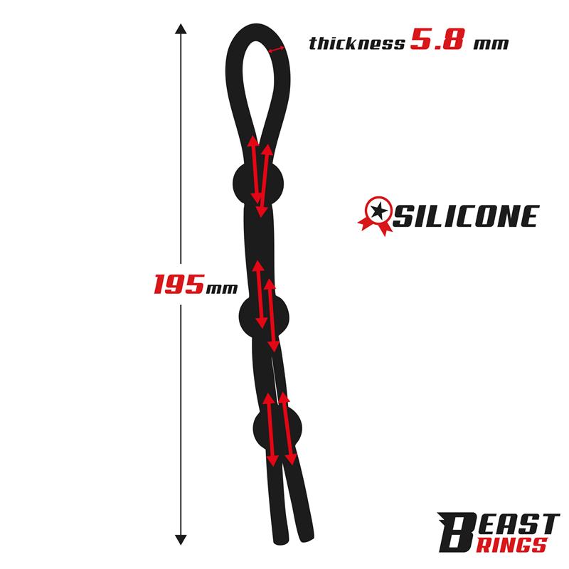 Lasso Adjustable Silicone Cock Ring