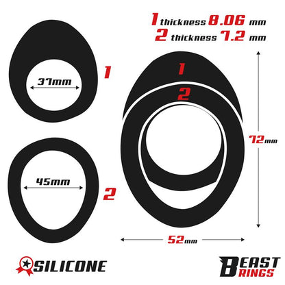 Double Ring Silicone 37 45 mm