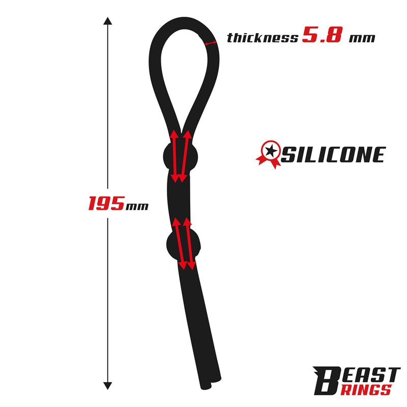 Lasso Adjustable Silicone Cock Ring