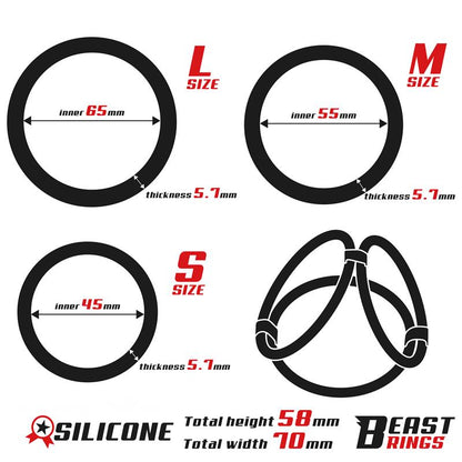 Triple Ring Silicone