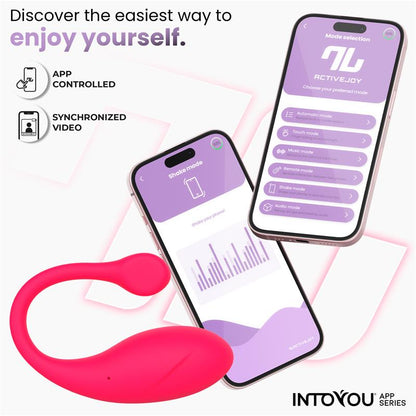 Bulby Vibrating Egg with App Dark Pink