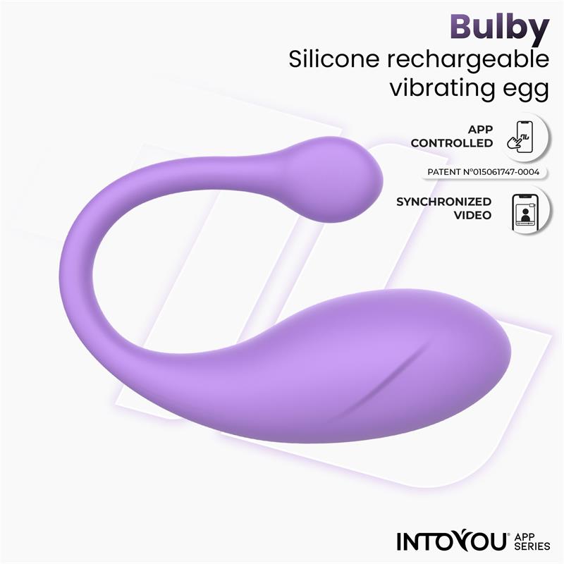 Bulby Egg Vibrator with App Lavander