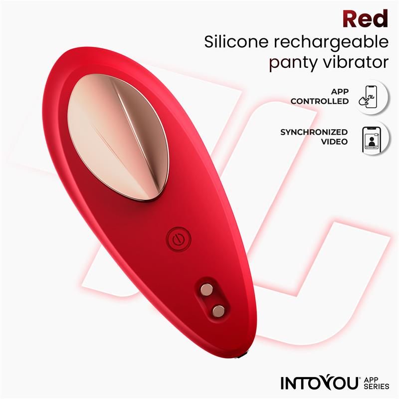 Panty Vibrator with App Silicone Red