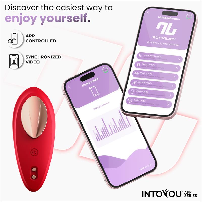 Panty Vibrator with App Silicone Red