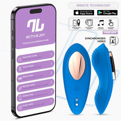 Panty Vibrator with App Silicone Blue