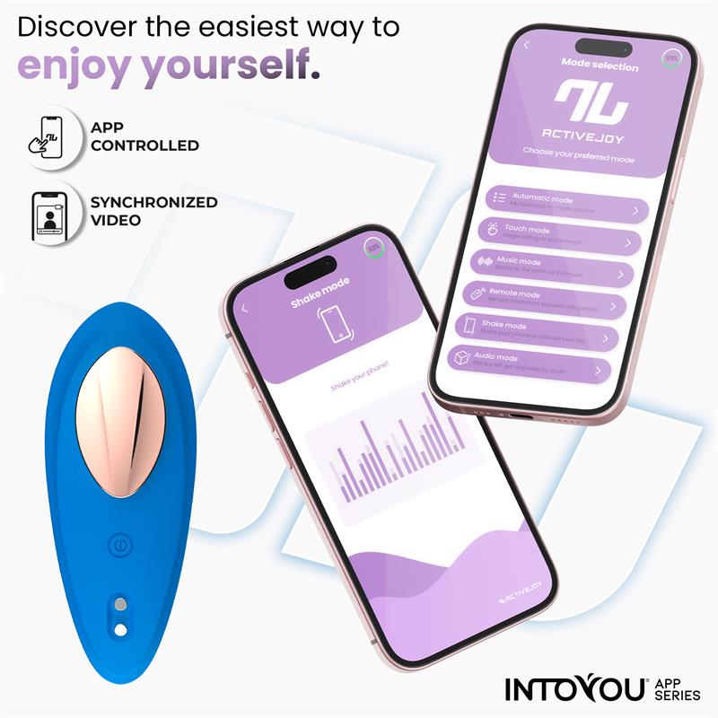 Panty Vibrator with App Silicone Blue