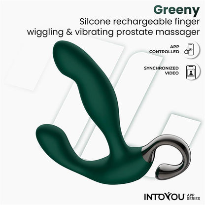 Greeny Prostate Massager with Finger Wiggling and App