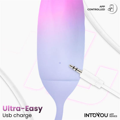 Vibrating Egg Double Layer Silicone with APP Pink Blue