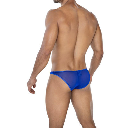 C4MSPXBUL01 Low Rise Bulge Brief Mesh Electric Blue