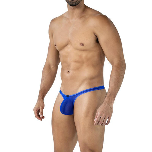 C4MSPXBUL04 Thong Bulge Plus Mesh Electric Blue