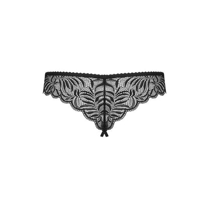 Contica Crotchless Panties Black