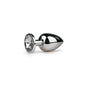 Metal Butt Plug No 6 Silver Clear