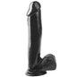 Dildo and Testicles with Suction Cup 305 cm Black