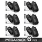 Pack of 6 Waver Male Masturbator Heat And Vibration Function Flexible Usb Silicone