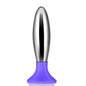 Butt Plug Bobby Metal and Silicone Purple