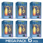 Pack of 6 un Vibrating Egg with APP Yellow Orange