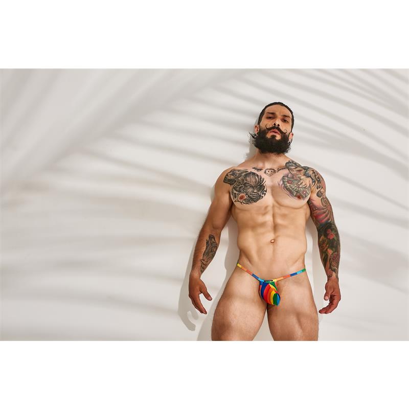 C4M09 Loopstring Pouch Rainbow